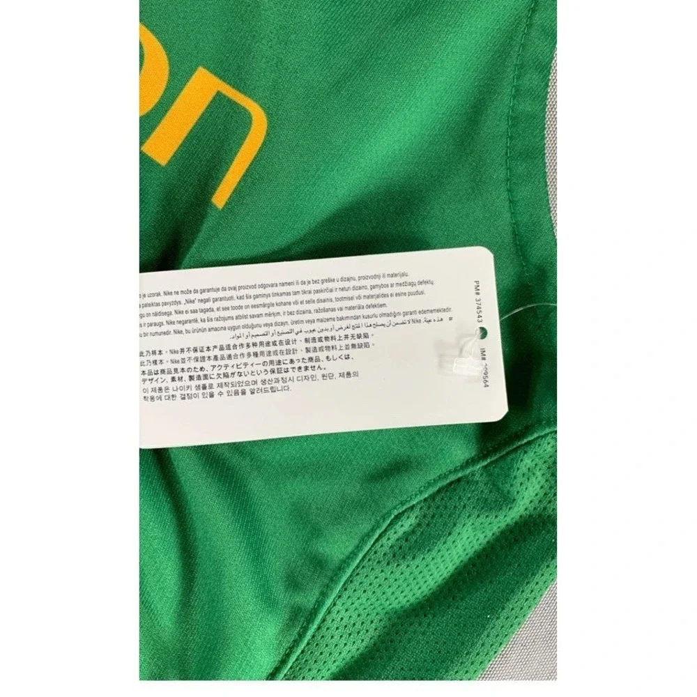 Nike Women's Oregon‎ Ducks #13 Jersey M Green Yellow NCAA Sample Basketball Top